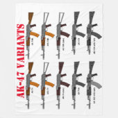 AK-VARIANTEN FLEECE DEKEN (Voorkant)