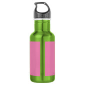 AKA - Bruin Meisje in Roze en Groen Waterfles (Achterkant)