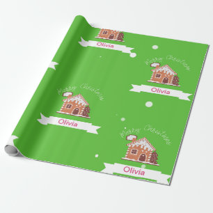 AKA Eigen naam Merry Kerstkerbrood House Cadeaupapier