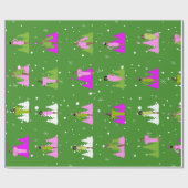 AKA Geïnspireerd omlooppapier | Roze en groen Cadeaupapier (Vlak)