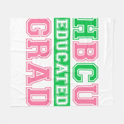 AKA HBCU Opgeleid Afstudeerder 1908 AKA Fleece Deken (Voorkant (Horizontaal))