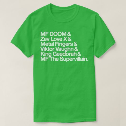 AKA MF DOOM T-SHIRT (Design voorkant)