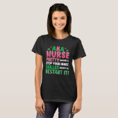 AKA Nurse Pretty Nursing Nurse Week Scrub RN ICU E T-shirt (Voorkant volledig)