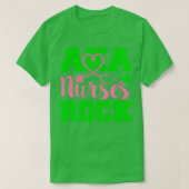 AKA Nurses Rock AKA  verpleegster T-shirt (Design voorkant)