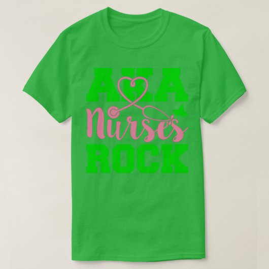 AKA Nurses Rock AKA verpleegster T-shirt (Design voorkant)