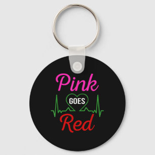 Aka Pink Goes Rood Voor Vrouwen Hart Gezondheid Be Sleutelhanger