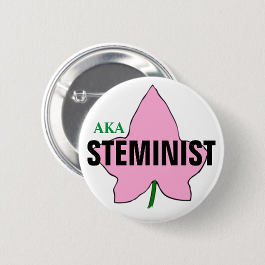 AKA PINK IVY STEMINIST BUTTON (Voorkant /achterkant)
