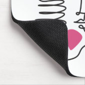 AKA Roze & Groene Lijn Kunst Muismat (Hoek)