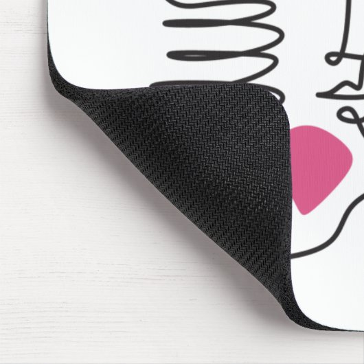 AKA Roze & Groene Lijn Kunst Muismat (Hoek)