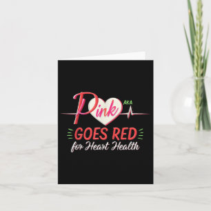 Aka Roze Wordt Rood Hartgezondheidsbewustzijn Kost Kaart