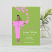 AKA Sisterhood Invitation | Glam Kaart (Staand voorkant)