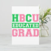 AKA Sorority 1908 HBCU Educated Afstudeerder Kaart (Staand voorkant)