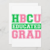 AKA Sorority 1908 HBCU Educated Afstudeerder Kaart (Voorkant / Achterkant)