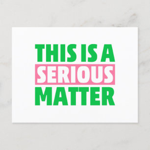 AKA Sorority Dit is een ernstige zaak uit 1908 Briefkaart