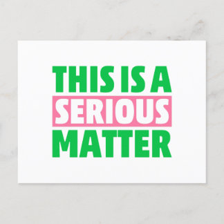 AKA Sorority Dit is een ernstige zaak uit 1908 Briefkaart