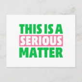 AKA Sorority Dit is een ernstige zaak uit 1908 Briefkaart (Voorkant)