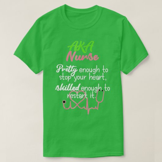 AKA Zurse  Gift for LNP RN and Nurse Day T-shirt (Design voorkant)