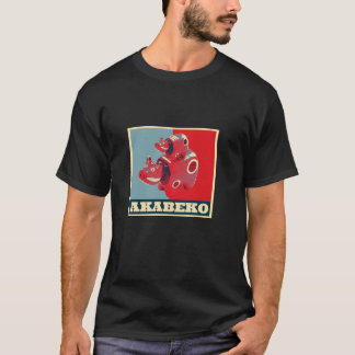 Akabeko Grappig T-Shirt, Rundvee, Rundvee, Fukushi T-shirt