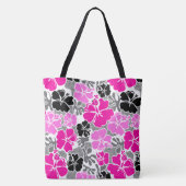 Akahai Hawaiian Hibiscus Tropical Floral Beach Bag Tote Bag (Achterkant)