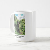 Akaka Falls Hawaii Waterfall Tropical Landscape Koffiemok (Voorkant links)
