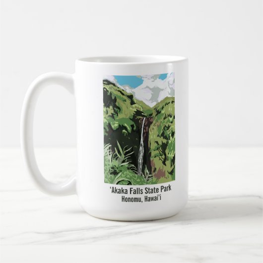 Akaka Falls Hawaii Waterfall Tropical Landscape Koffiemok (Links)