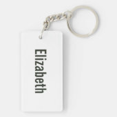 Akaka Falls Hawaii Waterfall Tropical Personalized Sleutelhanger (achterkant)