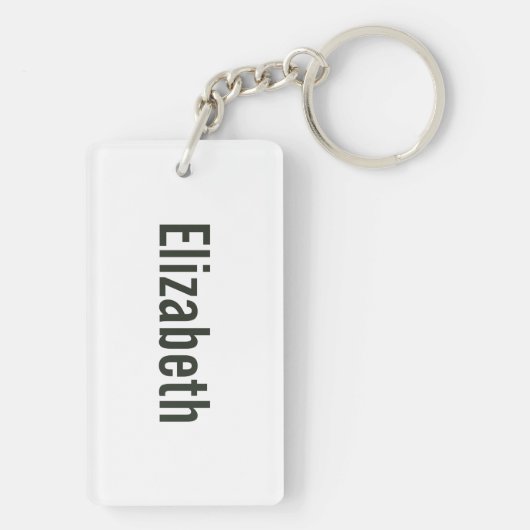 Akaka Falls Hawaii Waterfall Tropical Personalized Sleutelhanger (achterkant)