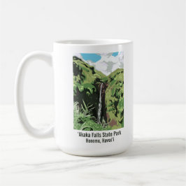 Akaka Falls Hawaii Waterval Tropisch Landschap  Koffiemok