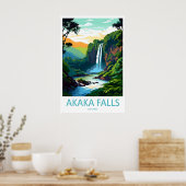 Akaka Falls State Park Vintage Reisposter Ski Poster (Keuken)