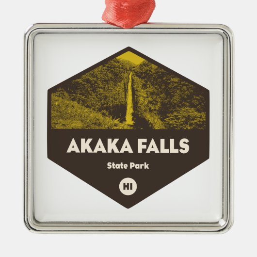 Akaka Herfst State Park Hawaii Metalen Ornament (Voorkant)