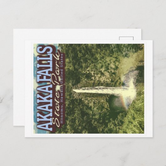 AKAKA HERFST STATE PARK - HONOMU HAWAII US BRIEFKAART (Voorkant / Achterkant)
