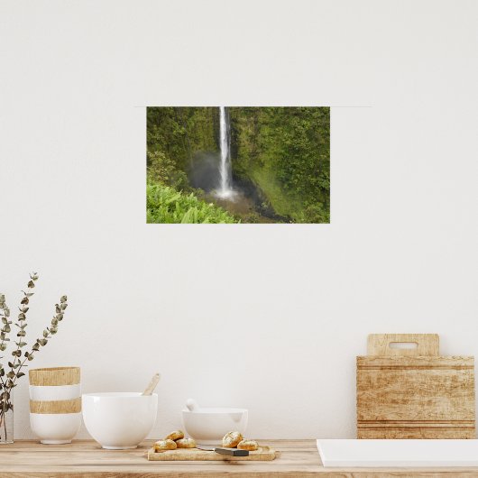 Akaka-Herfsten, Hamakua Coast, Hawaï, Poster (Keuken)