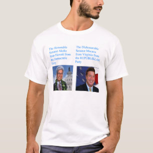akaka macacawww.dmocrats.org t-shirt