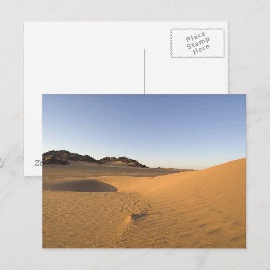 Akakus, Sahara, Fezzan, Libië. Briefkaart (Voorkant / Achterkant)