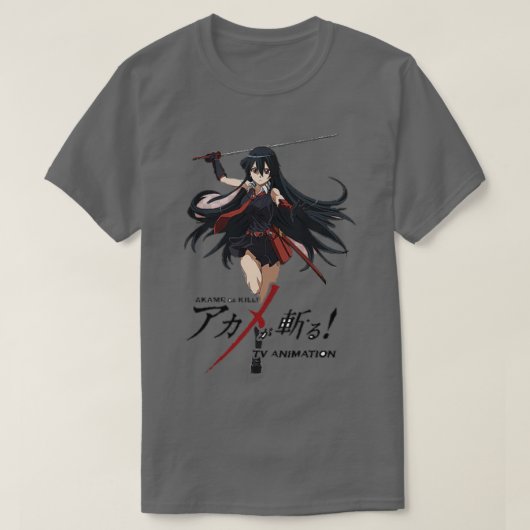 Akame ga doden rode ogen zwaard t-shirt (Design voorkant)