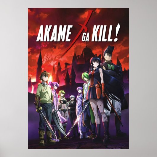 Akame Ga Kill Anime Poster (Voorkant)