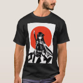 Akame Ga Kill T Shirt Akame Manga Draw Red Sun Sti (Voorkant)