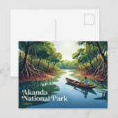 Akanda Nationaal Park Gabon Briefkaart (Voorkant / Achterkant)