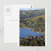 Akaroa Harbor schilderachtig Frans dorp Briefkaart (Voorkant / Achterkant)