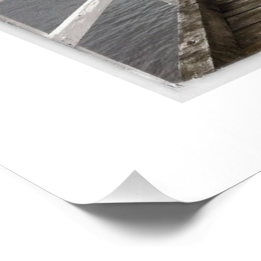 Akaroa Jetty Foto Afdruk (Hoek)