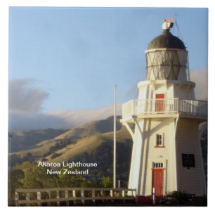 Akaroa Lighthouse, Nieuw-Zeeland Tegeltje