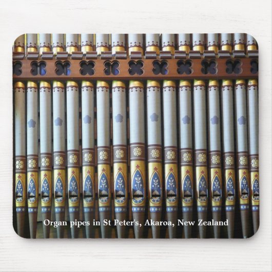 Akaroa organ pipes mousepad muismat (Voorkant)