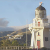 Akaroa-vuurtoren Sticker (Voorkant)