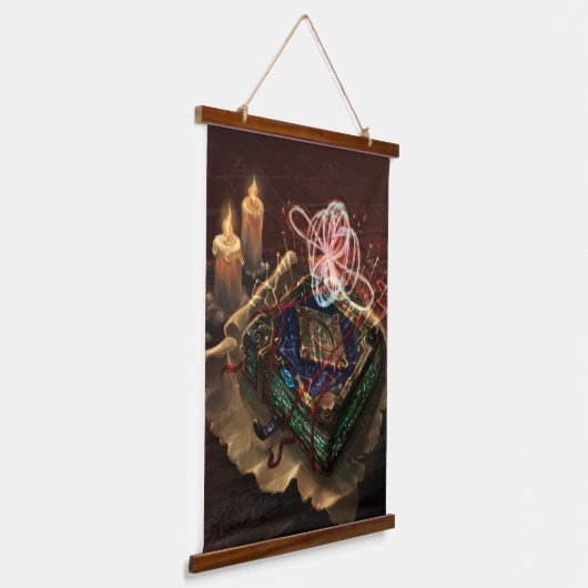 Akasha Codex - mystical esoteric fantasy art Hangend Wandkleed (Gebogen)