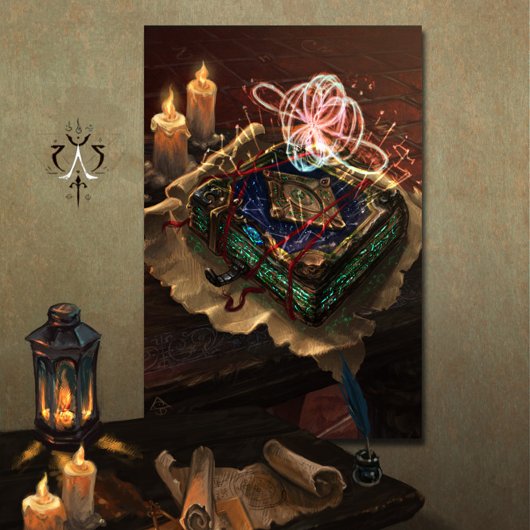 Akasha Codex - mystical esoteric fantasy art Poster