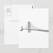 Akashi Kaikyo Suspension Bridge: ook bekend als Pe Briefkaart (Voorkant / Achterkant)