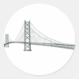 Akashi Kaikyo Suspension Bridge: Pearl Bridge Ronde Sticker