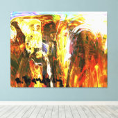 "Akashic Records Bibliothecaris" Galerij verpakt C Canvas Afdruk (Insitu (Houten vloer))