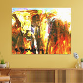 "Akashic Records Bibliothecaris" Galerij verpakt C Canvas Afdruk (Insitu (Woonkamer))