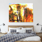 "Akashic Records Bibliothecaris" Galerij verpakt C Canvas Afdruk (Insitu (Slaapkamer))